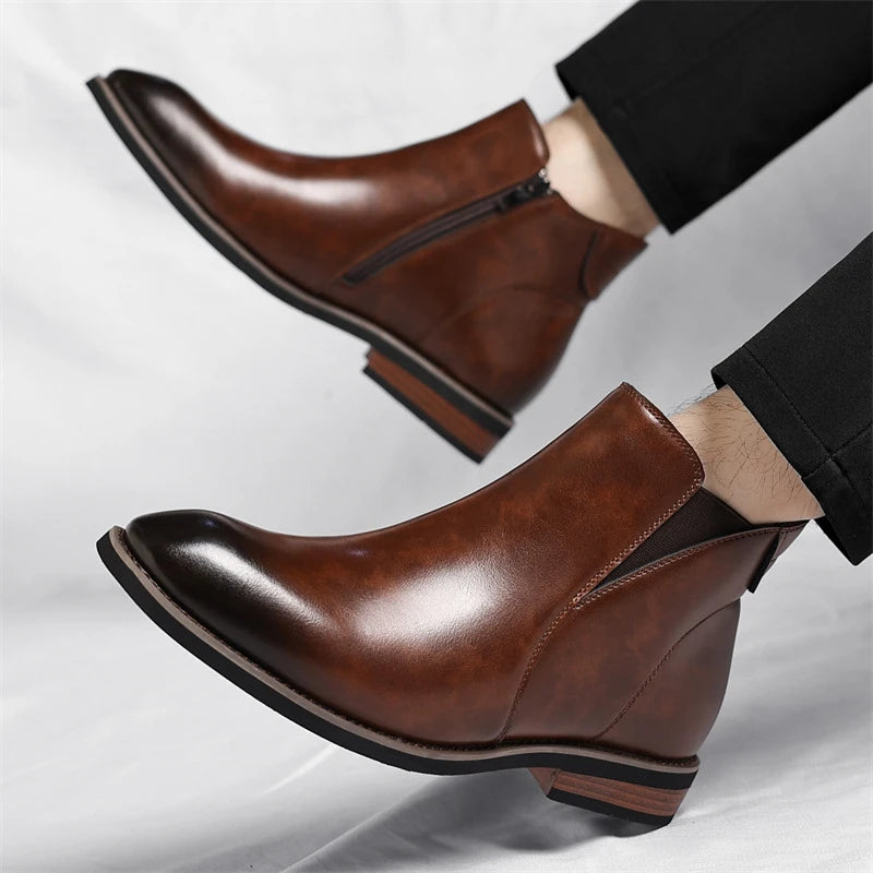 Boots Brown Gradient Leather