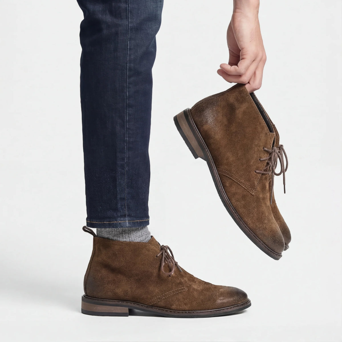 Boots Suede Leather Desert