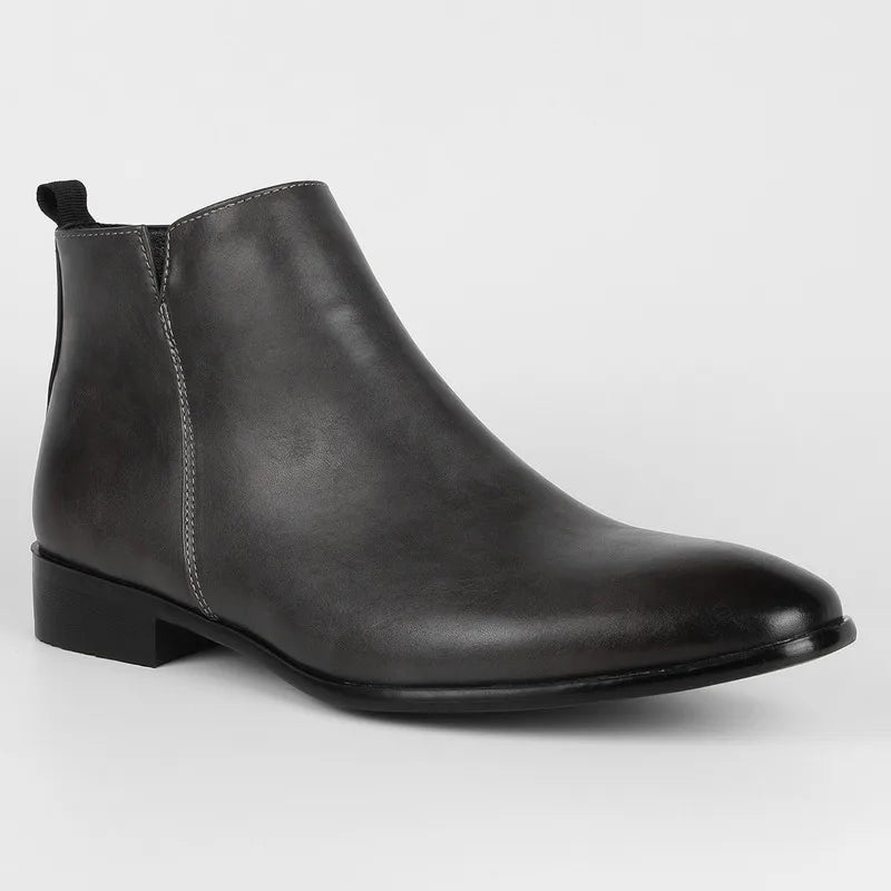 Men'S Brown Artificial Leather Boots