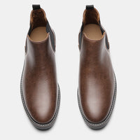 Boots Synthetic Chelsea Brown