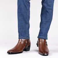 Harness Boots Pointed Toe