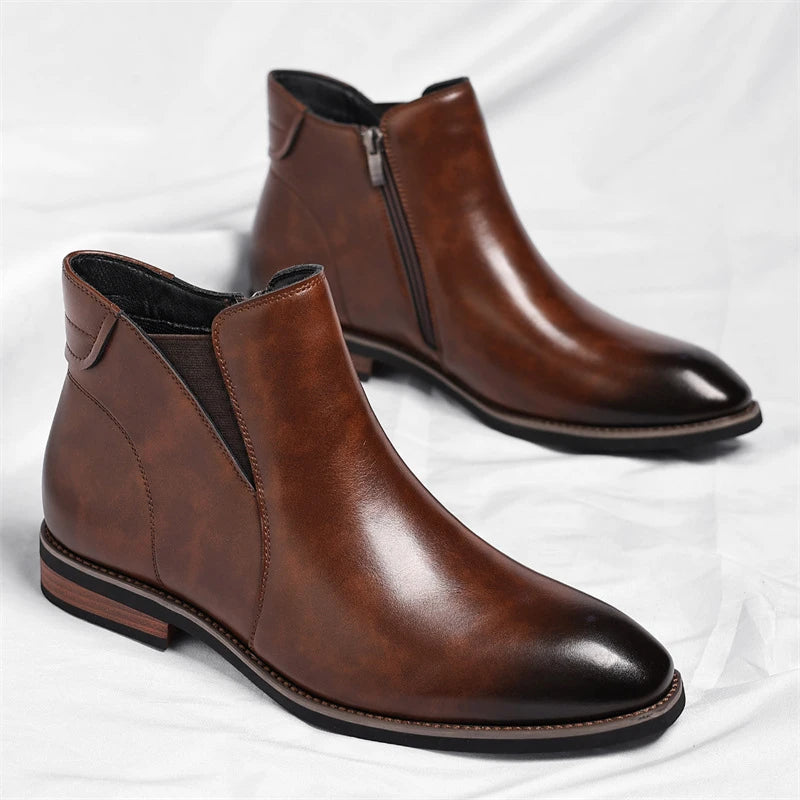Boots Brown Gradient Leather