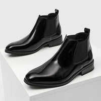 Boots Synthetic Patent Leather Black PU