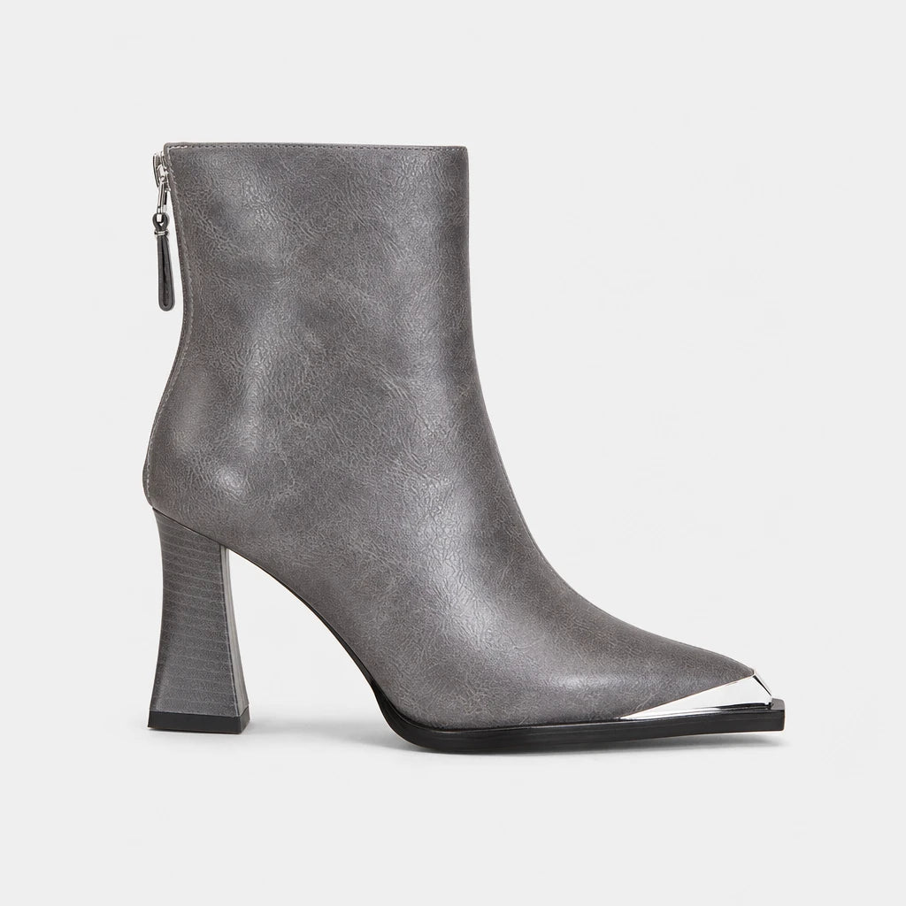 Ankle Boots Grey Pointed Toe
