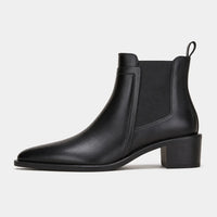 Black Ankle Boots Chelsea Pointed Toe