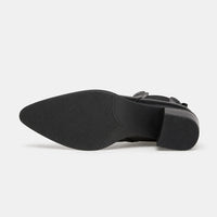 Black Ankle Boots Chelsea Pointed Toe