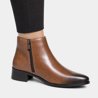 Black Pointed Toe Ankle Boots