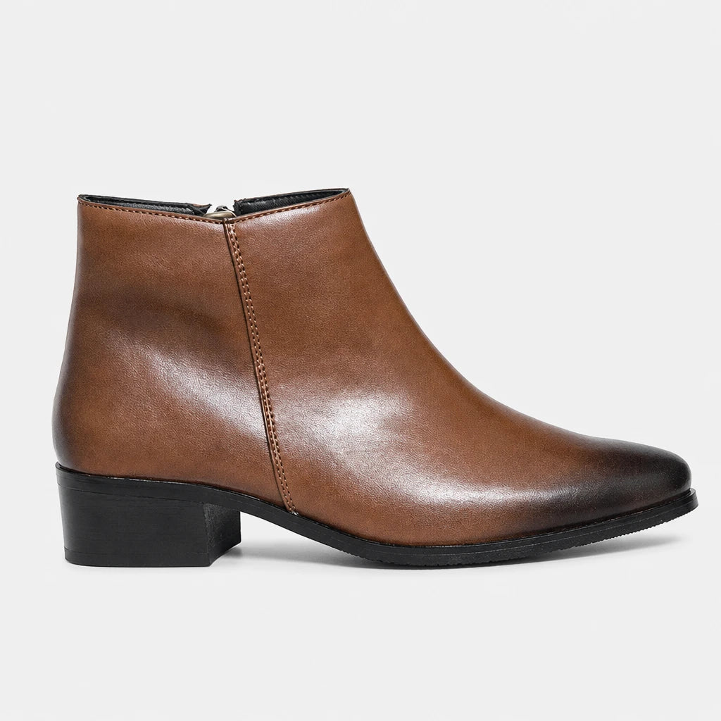 Black Pointed Toe Ankle Boots