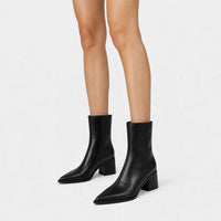 Boots Autumn Black Pointed Toe
