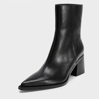 Boots Autumn Black Pointed Toe