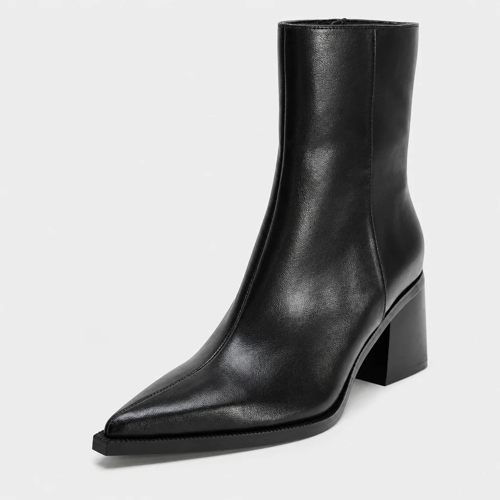 Boots Autumn Black Pointed Toe