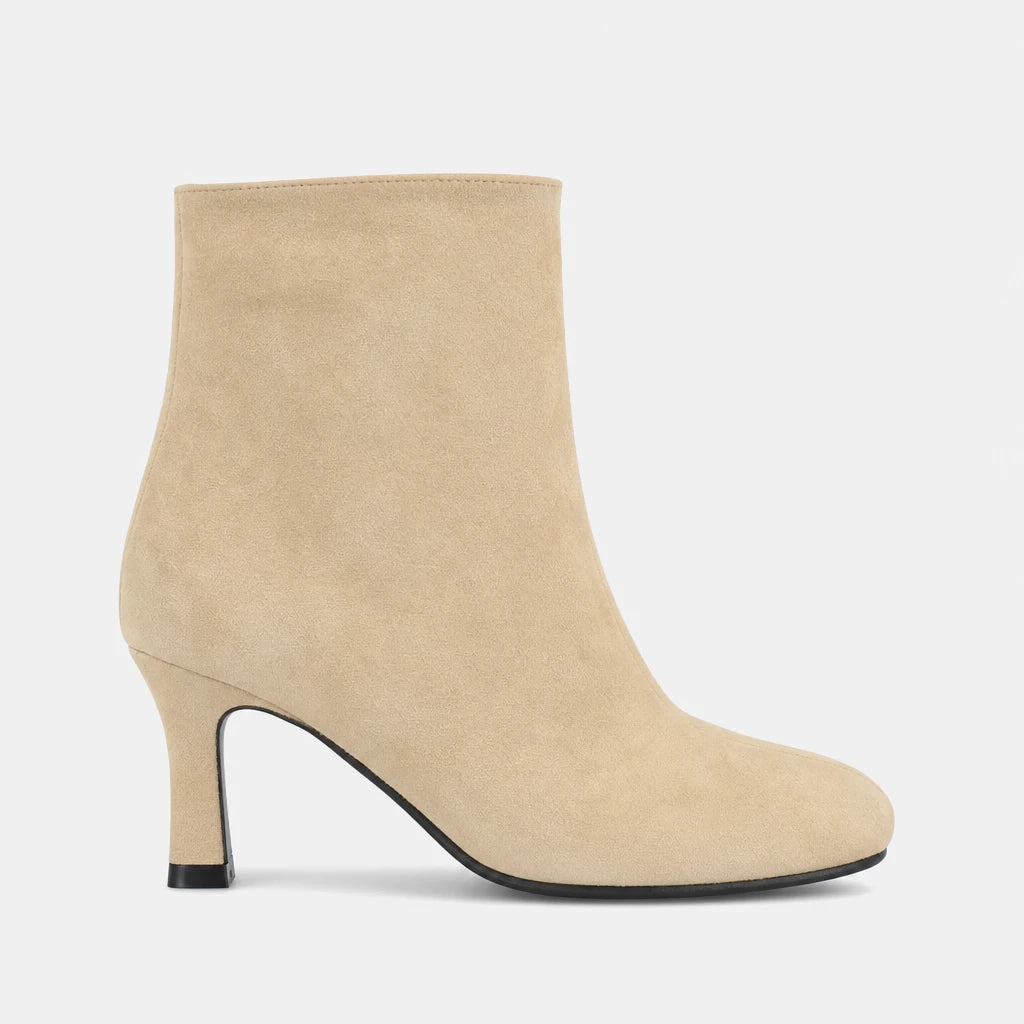 Boots Beige Flock