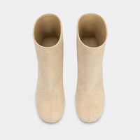 Boots Beige Flock