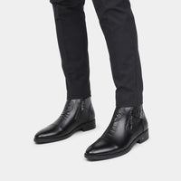 Boots Black Lion Embossed