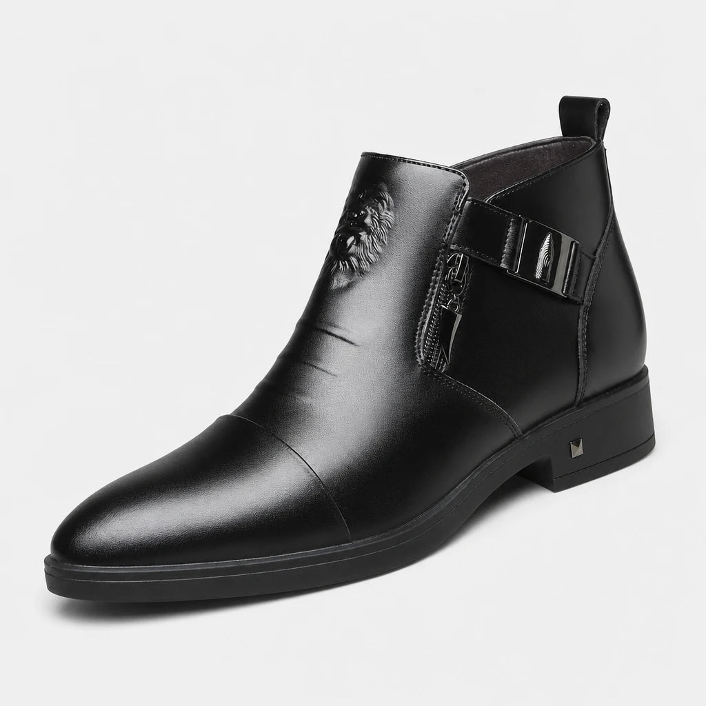 Boots Black Lion Embossed