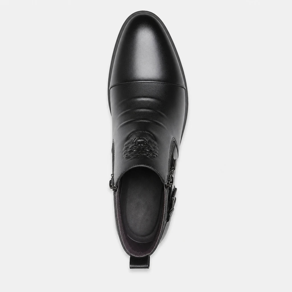 Boots Black Lion Embossed