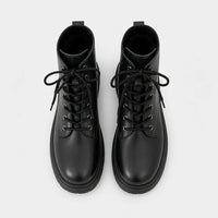 Boots Black PU Leather