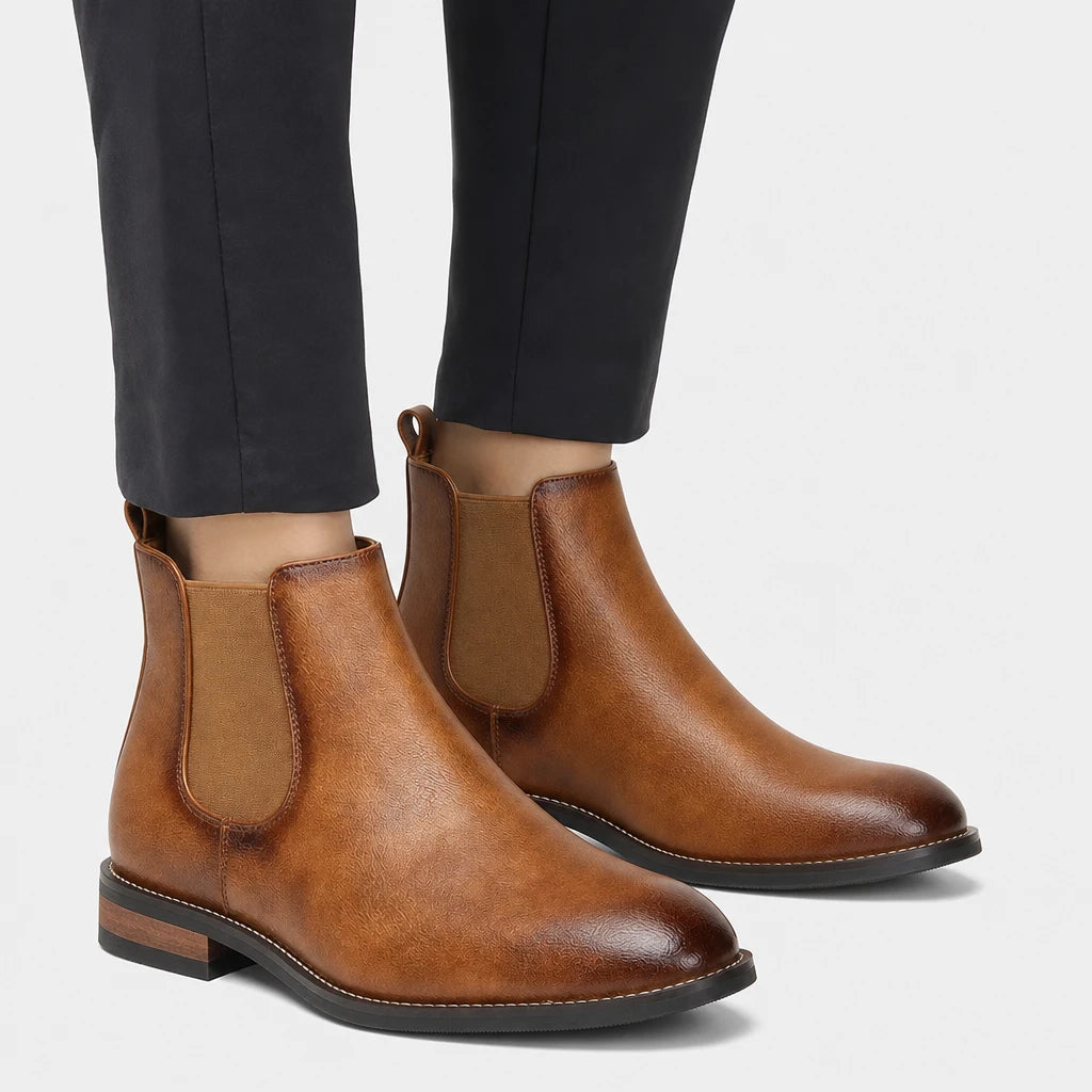 Boots Bonded Leather Brown Ankle