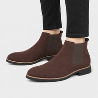 Boots Brown Faux Suede