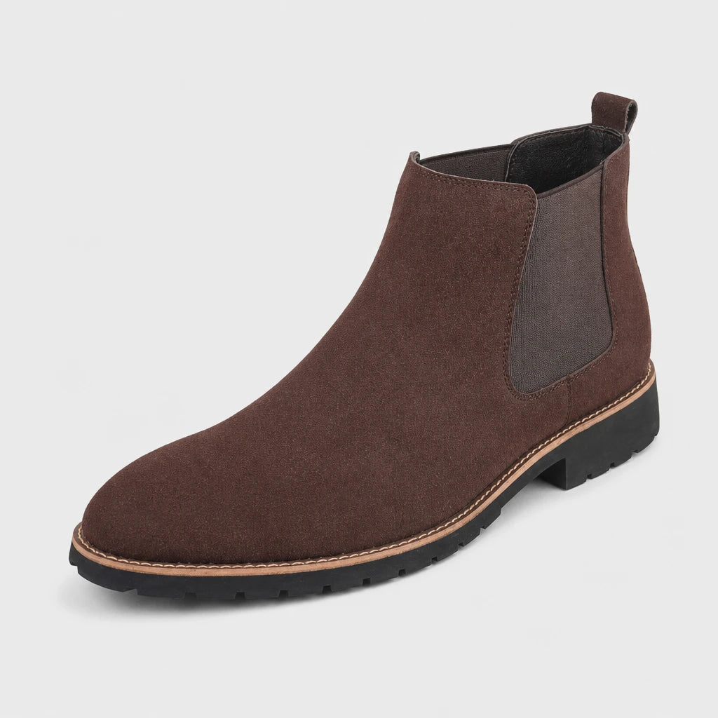 Boots Brown Faux Suede