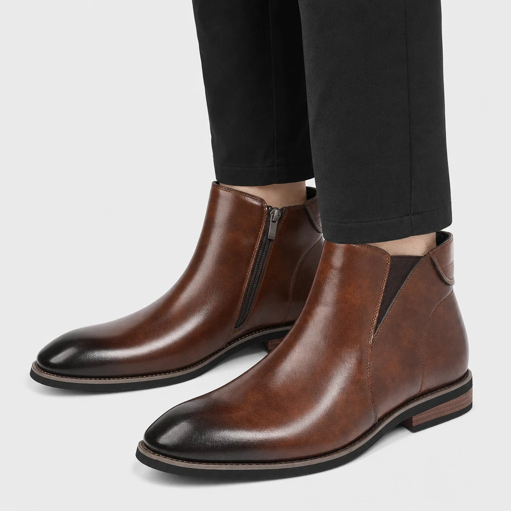 Boots Brown Gradient Leather