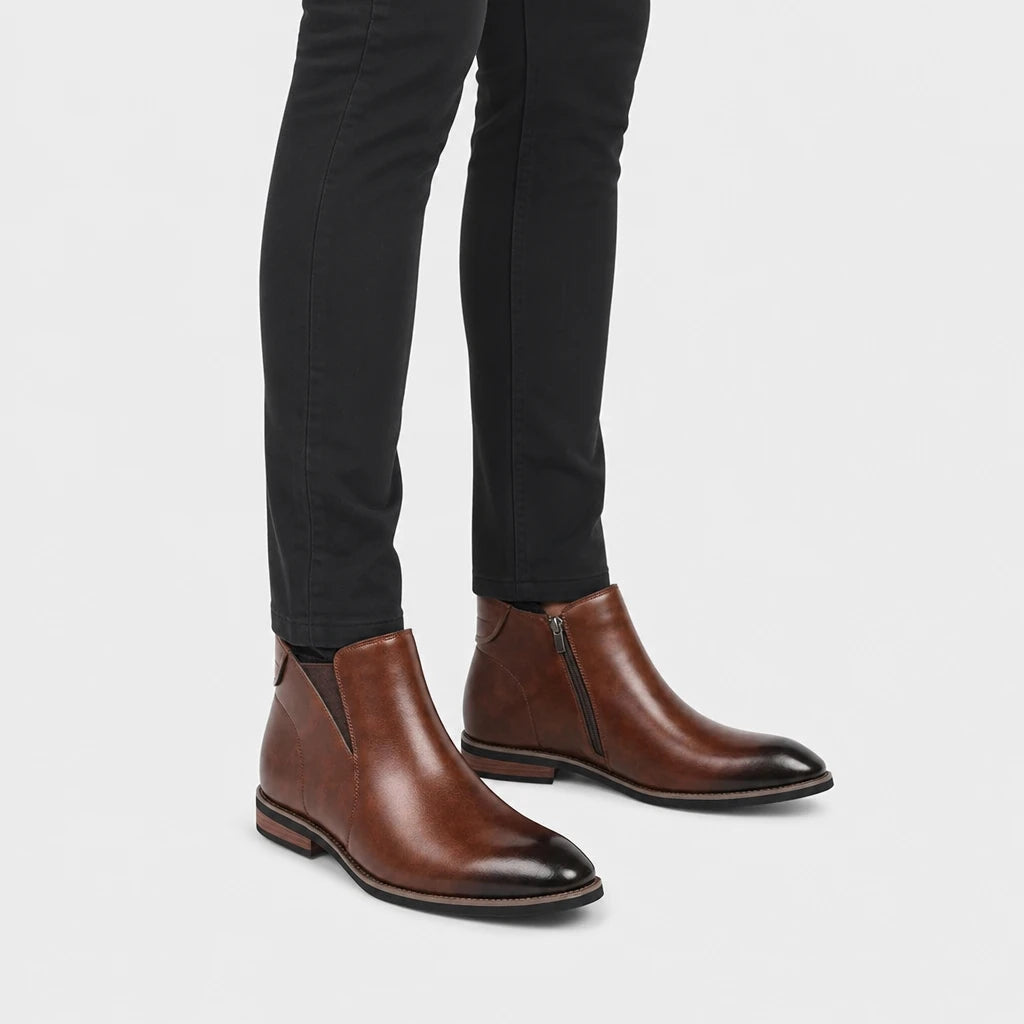 Boots Brown Gradient Leather