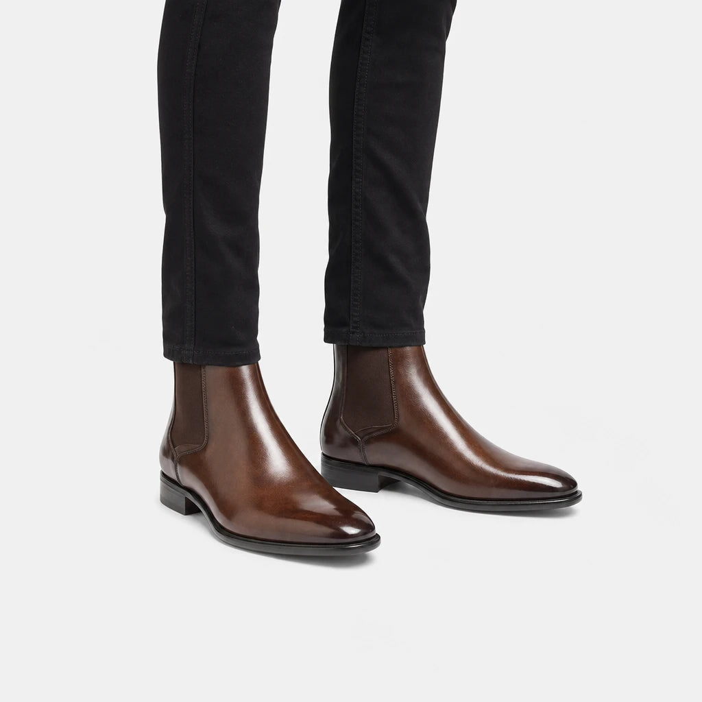Boots Brown PU Leather