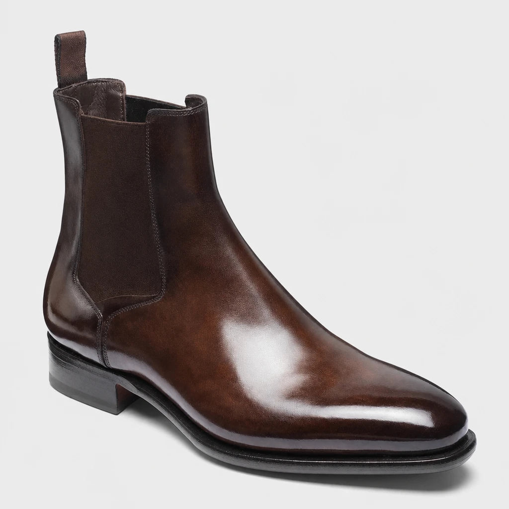 Boots Brown PU Leather