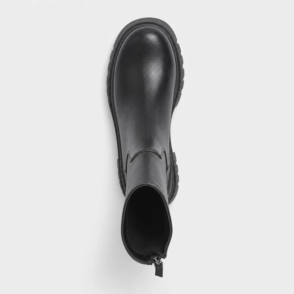 Boots Chunky Platform Black Leather