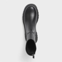 Boots Chunky Platform Black Leather