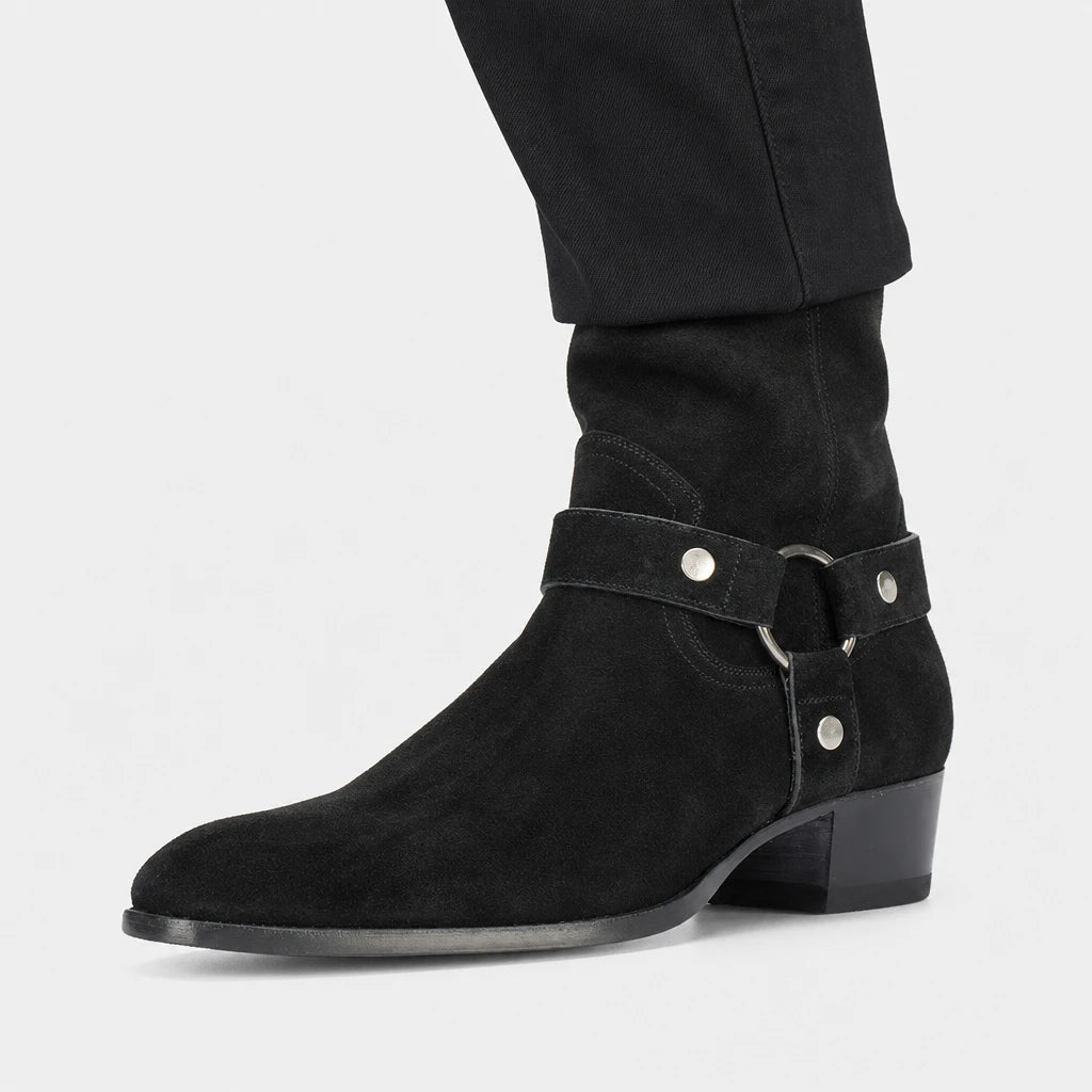 Boots Cow Suede Harness