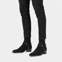 Boots Cow Suede Harness