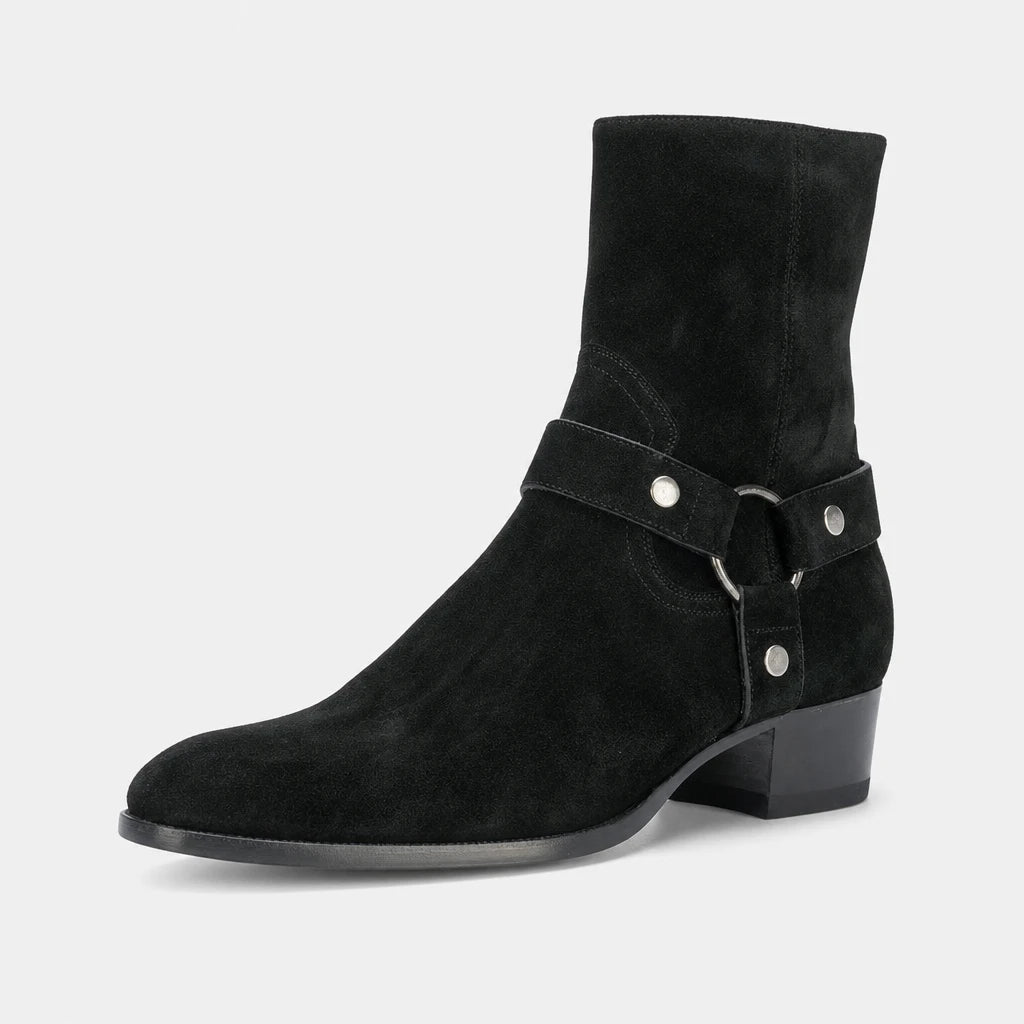 Boots Cow Suede Harness