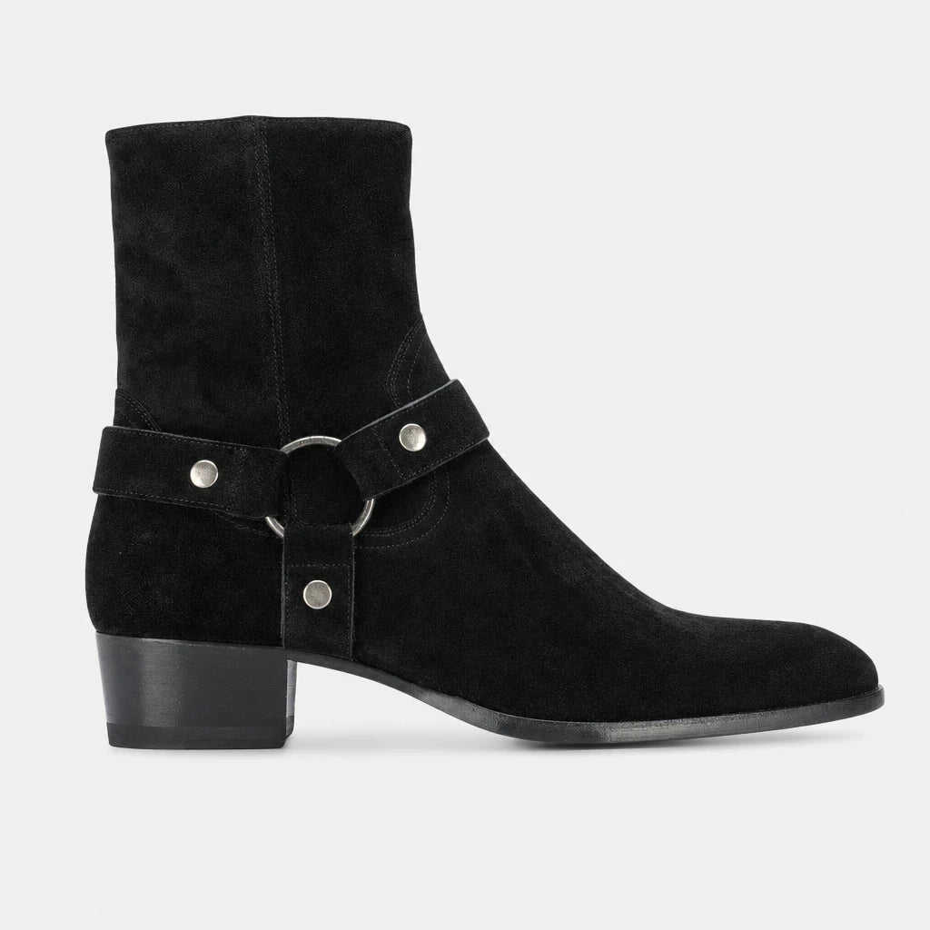 Boots Cow Suede Harness