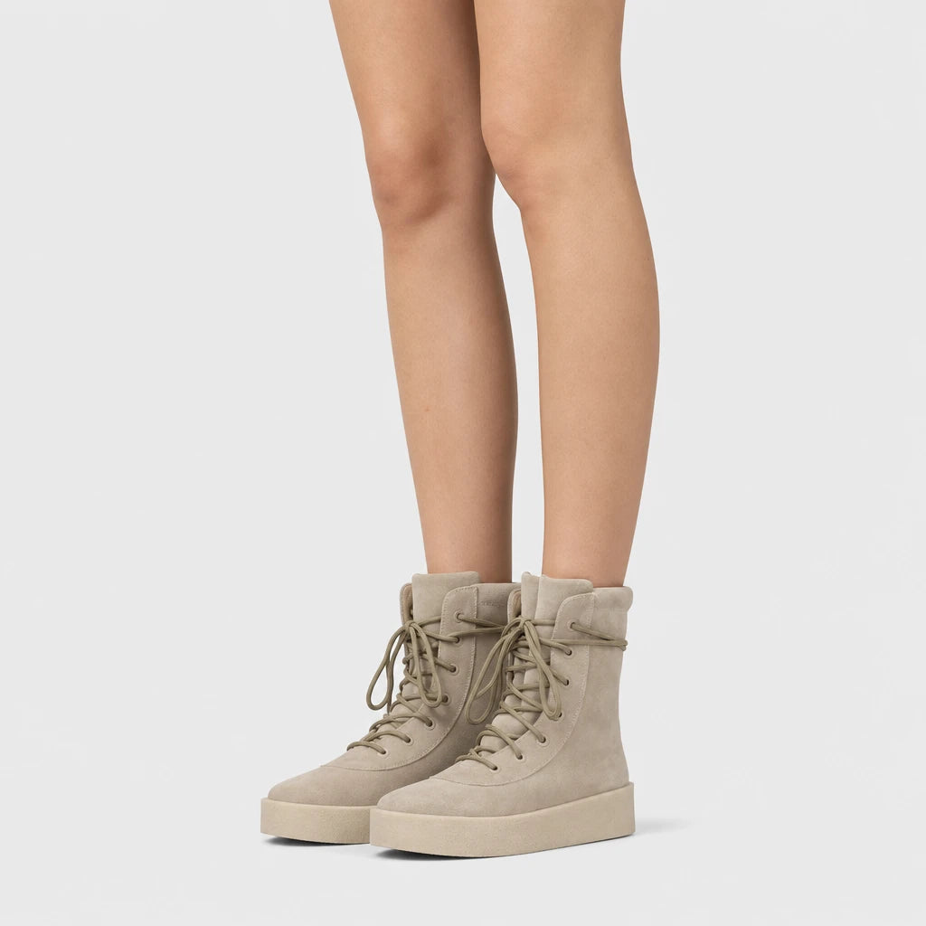 Boots Cow Suede Lace Up