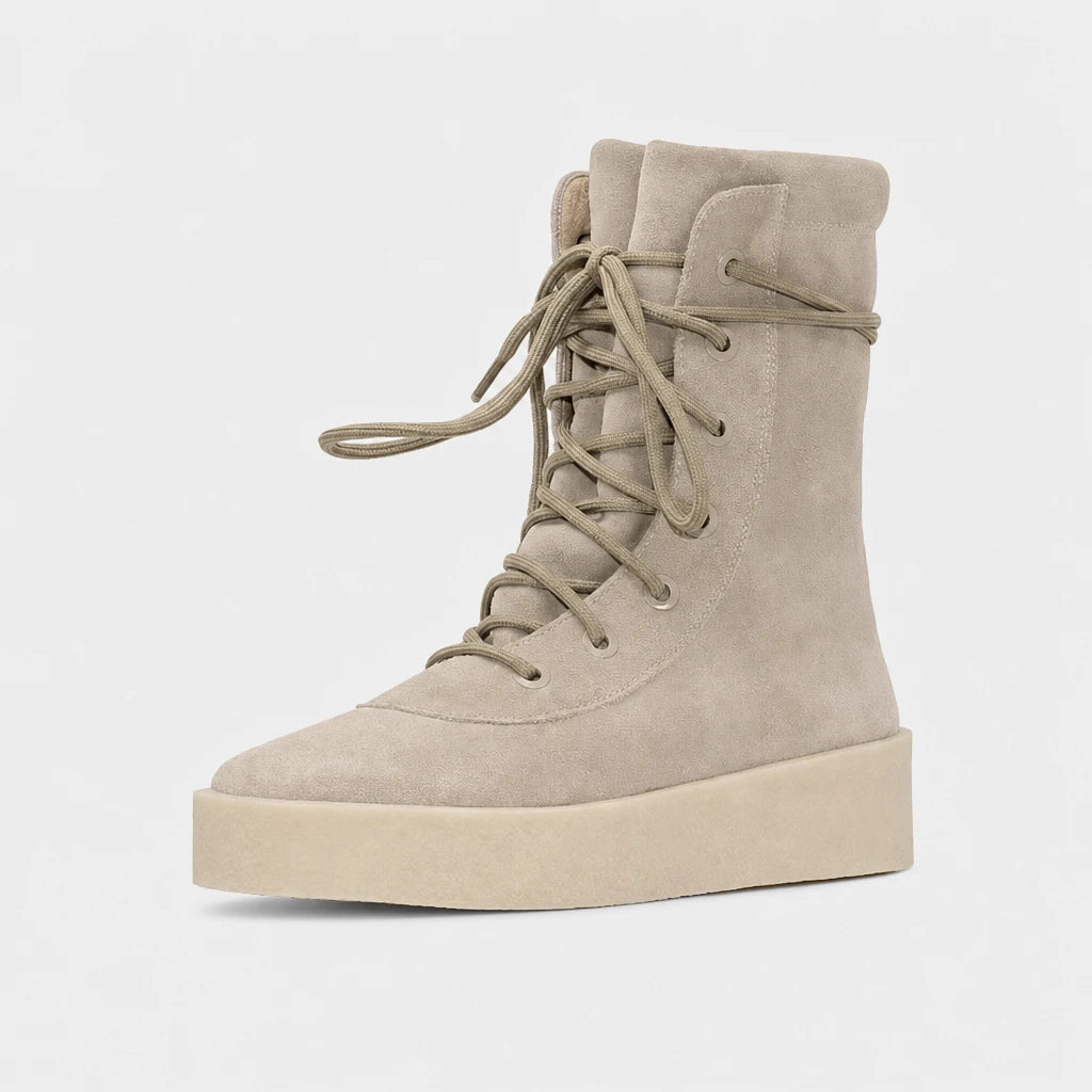 Boots Cow Suede Lace Up