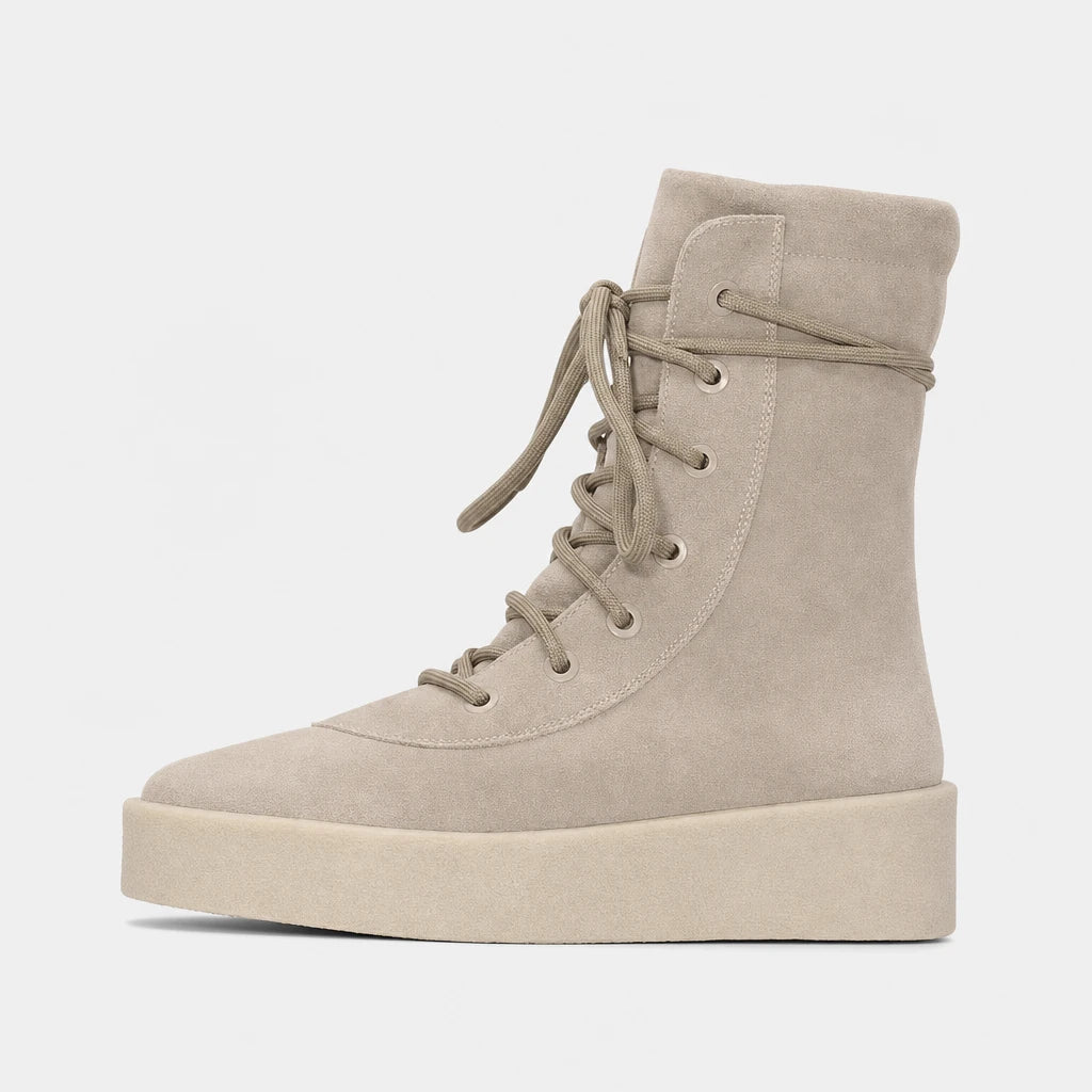Boots Cow Suede Lace Up