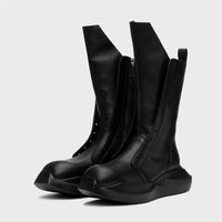 Boots Cowhide Leather Platform Mid-Calf