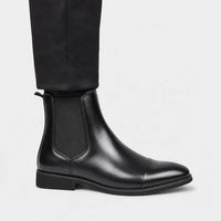 Boots Elastic Fabric Black Chelsea