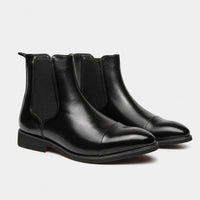 Boots Elastic Fabric Black Chelsea