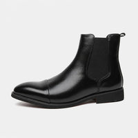 Boots Elastic Fabric Black Chelsea