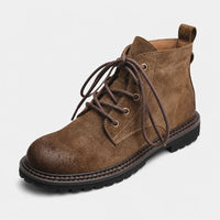 Boots Fall Split Suede Lace-Up