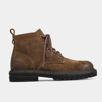 Boots Fall Split Suede Lace-Up