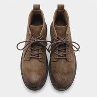 Boots Fall Split Suede Lace-Up