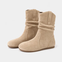 Boots Faux Suede Slip-On