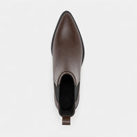 Boots Flannel Pointed Toe Block Heel