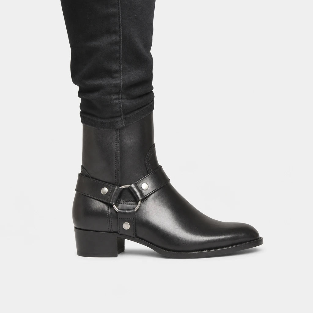 Boots For Men Leather Harness