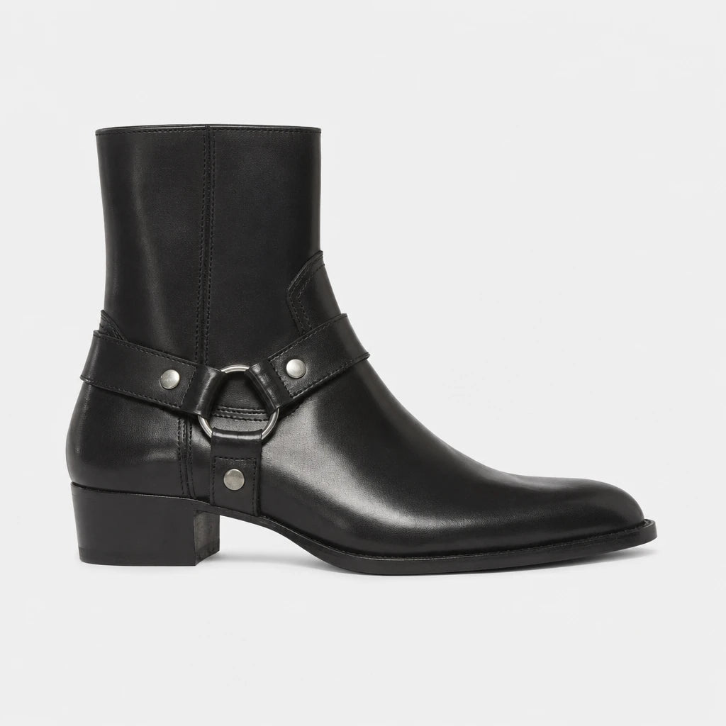 Boots For Men Leather Harness