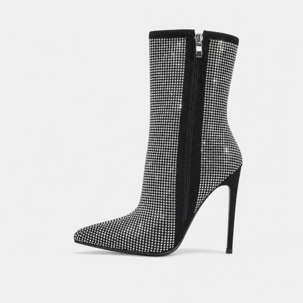 Boots For Women Rhinestone Stiletto Heels