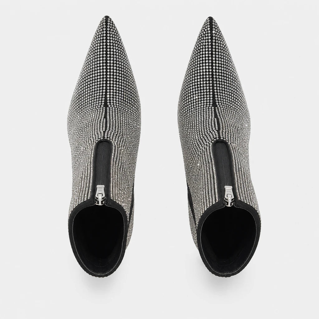 Boots For Women Rhinestone Stiletto Heels